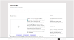 Desktop Screenshot of belbintest.com